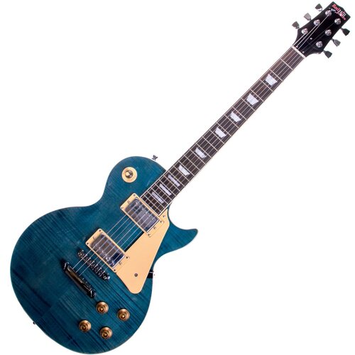 Redhill LPX200/TBL электрогитара, Les Paul, цвет прозрачный голубой