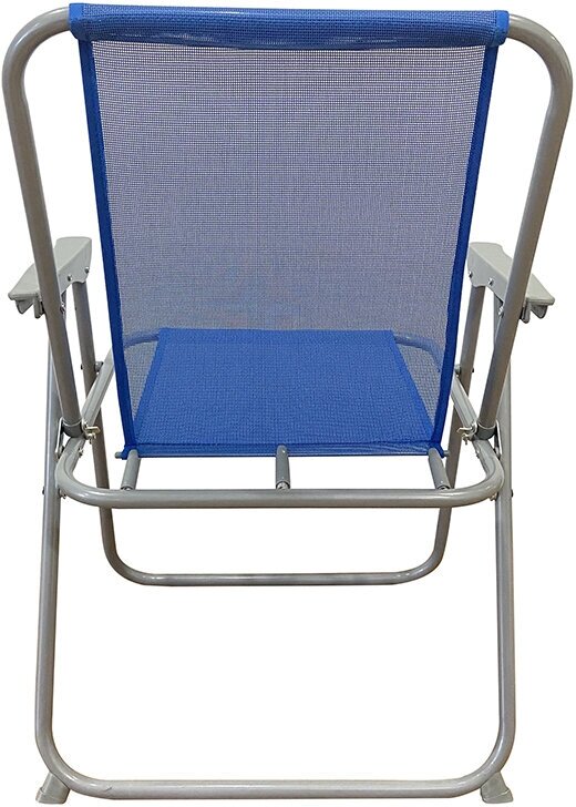 Кресло складное Уют синее 530х470х760 мм - фотография № 5