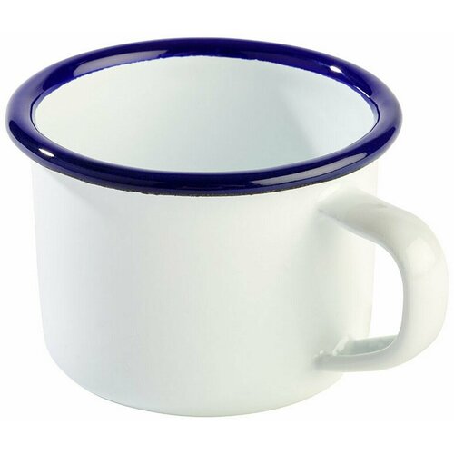 Кружка-соусник Aps 100мл 85х70х50мм эмалированная сталь белый-голубой 2673₽