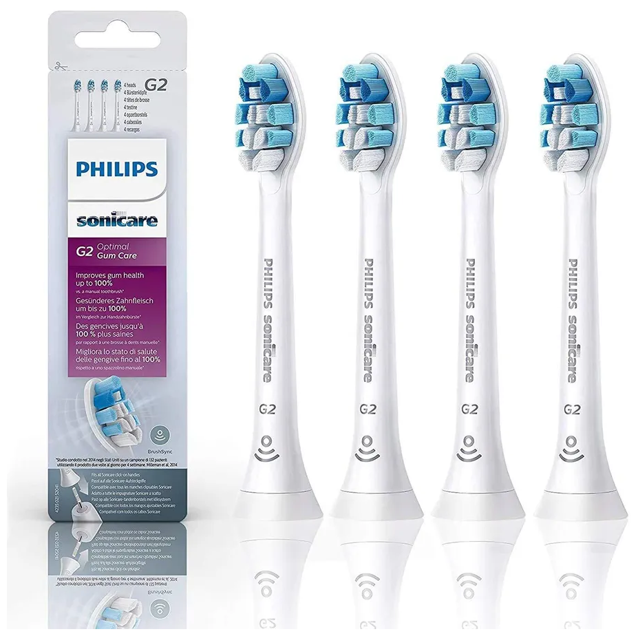 Philips Насадки для зубных щеток Sonicare G2 Optimal Gum Care HX9034 - фотография № 1