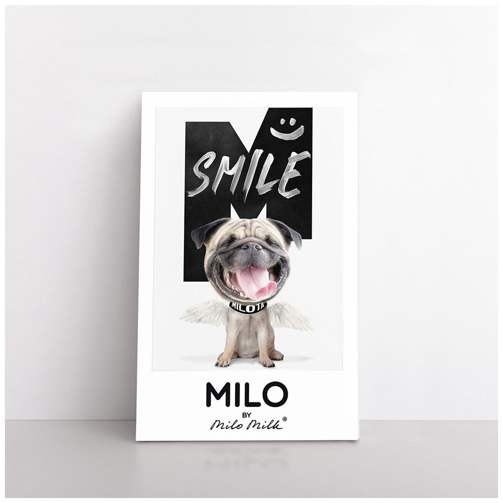 Сувенирный магнит MILOTA Мопс "Smile"