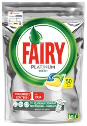 Fairy Platinum All in 1 капсулы, лимон для посудомоечной машины