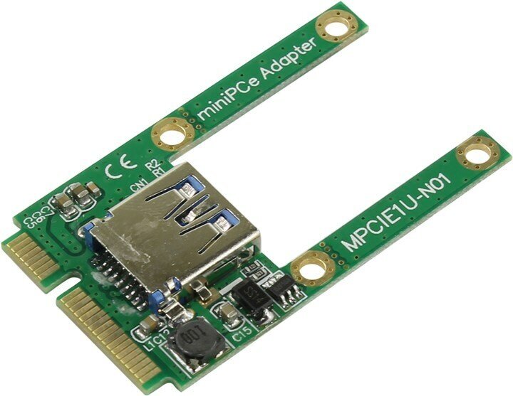 Контроллер Espada Mini PCI-E - USB 3.0 MEUU