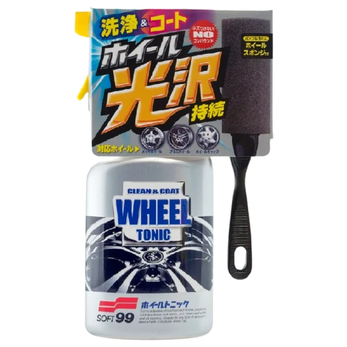 Очиститель-полироль колесных дисков Soft99 Wheel Tonic, 400 мл