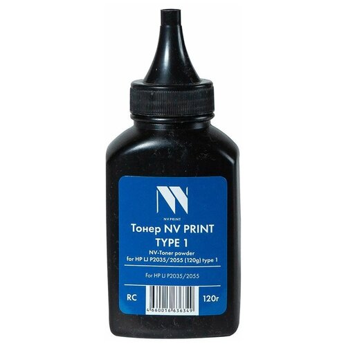 NV-Print Тонер NV-Print NV-HP LJ P2035/2055, 120 г [A7083] тонер content для hp lj p2035 2055 тип 3 6 bk 120 г банка черный