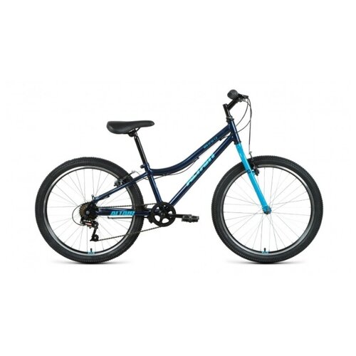 фото Велосипед altair mtb ht 24 1.0 (24" 6 ск. рост 12") 2020-2021, темно- синий/мятный, rbkt11n46003