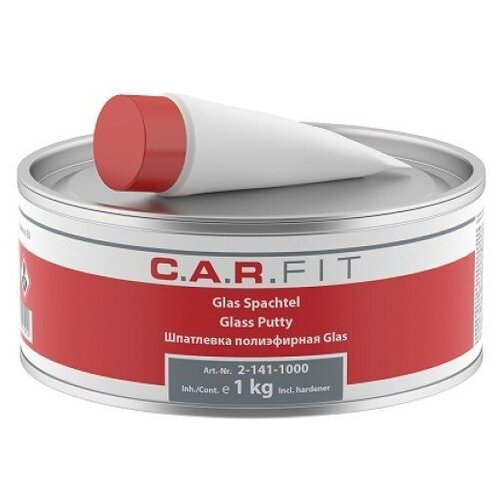 Шпатлевка C.A.R.FIT 2К Glas полиэфирная стекловолокнистая, уп.1кг