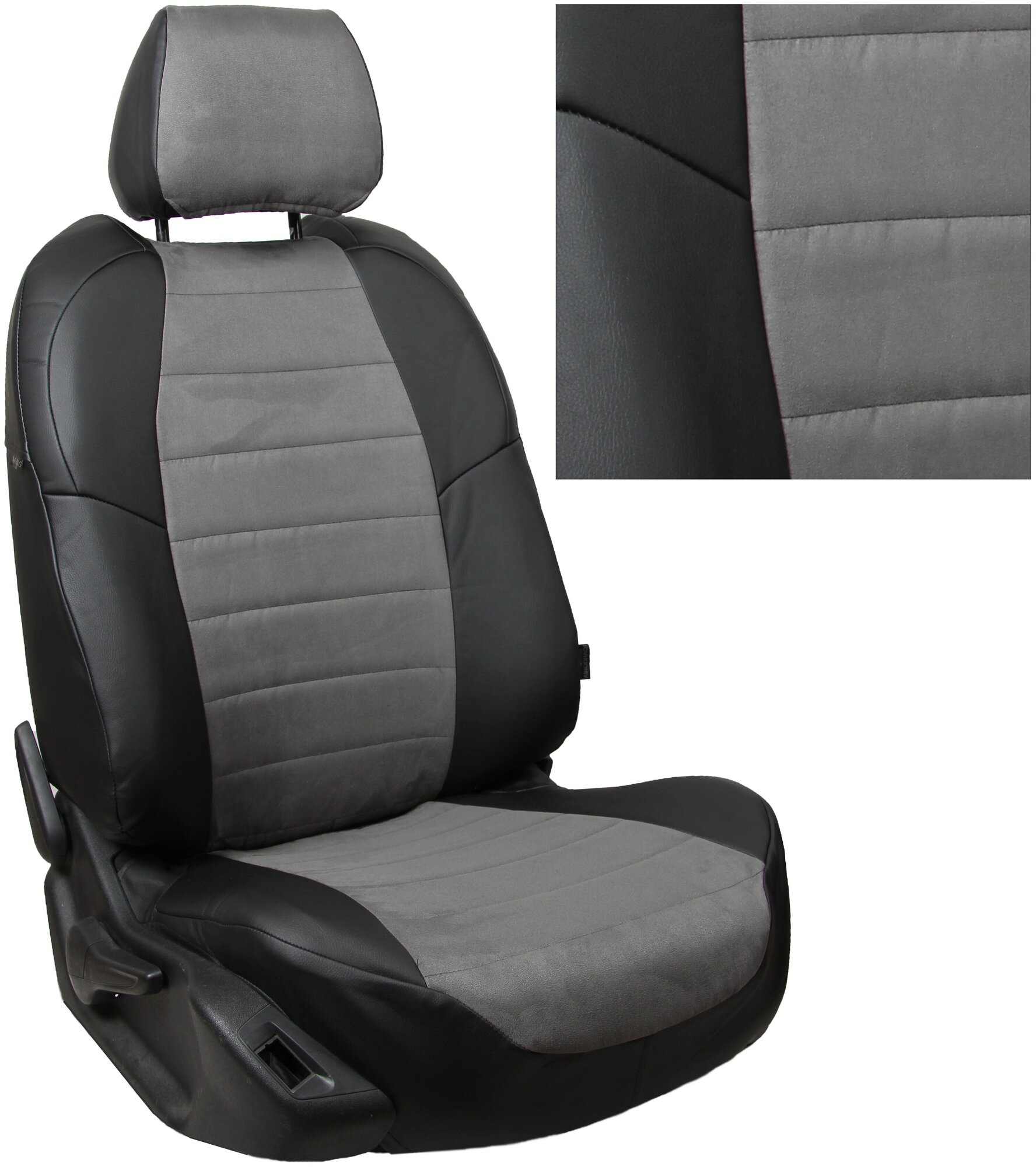 UAZ Patriot (комплектация Comfort / Luxe) c 20г. Алькантара Черный + Серый