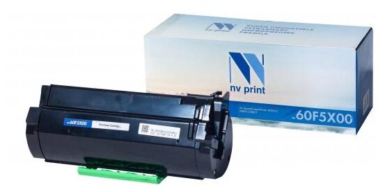 Картридж NV Print 60F5X00 для Lexmark, 20000 стр, черный
