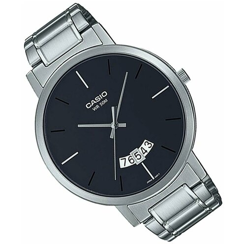 Наручные часы CASIO Collection MTP-B100D-1E, черный, серебряный