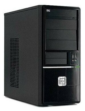 Корпус ATX PowerCool 8813BK-U3-500W (2USB,Audio,черный,Б/П 500w)