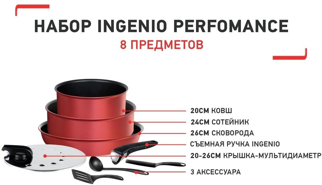 Набор посуды Tefal - фото №19