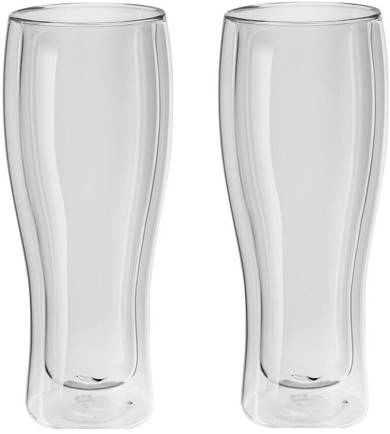 Набор бокалов для пива с двойными стенками 2 шт, 410 мл, стекло, Zwilling J.A. Henckels, 39500-214