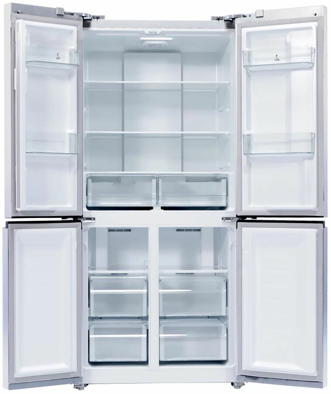 Отдельностоящий двухкамерный холодильник LEX LCD450WID , белый - фотография № 2