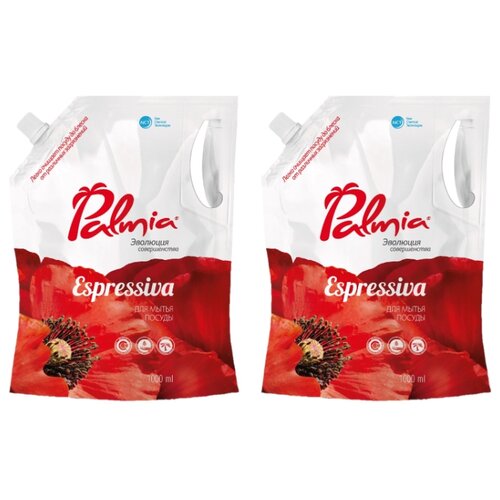 фото Palmia набор средств для мытья посуды espressiva, 2 шт по 1 л
