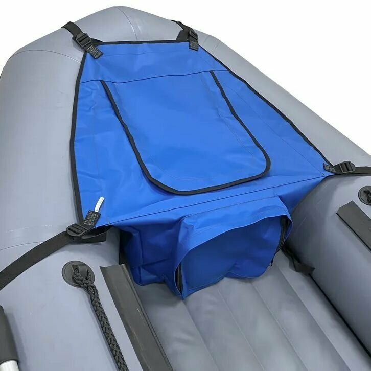 Носовая сумка для надувных лодок длиной 290-330 см, сумка в лодку пвх малая, рундук, синяя