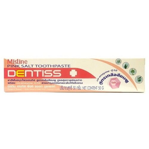 Mistine Зубная паста DENTISS PINK SALT TOOTHPASTE 50G