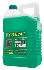 Антифриз Готовый (-50C/+50C) Sakura Green, 5Кг Type Oat Long Life Coolant, Jis К 2234 (For Honda/Isuzu/Mazda/Mitsubishi/Nissa.