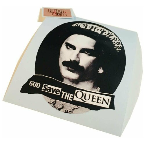 Виниловый стикер на гитару Queen 3