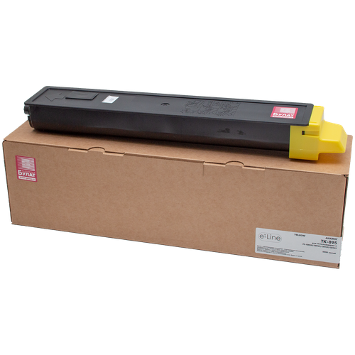 чип kyocera tk 895 для fs c8020 8025 fs c8520 8525mfp yellow master 6k Тонер-картридж e-Line TK-895Y для Kyocera FS-C8020 (Жёлтый, 6000 стр.)