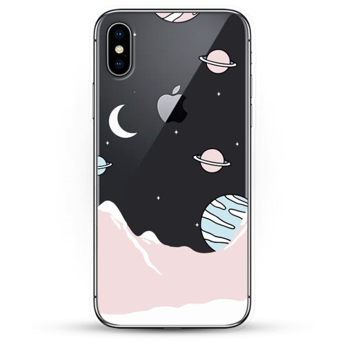 фото Силиконовый чехол горы и планеты на apple iphone xs max andy & paul