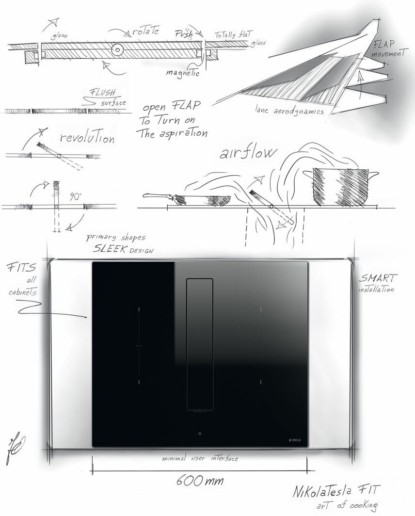 ELICA Индукционная поверхность ELICA NIKOLATESLA FIT BL/A/72 - фотография № 9