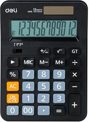 Калькулятор настольный Deli EM210 черный 12-разр.