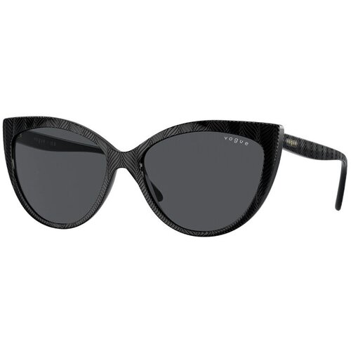Солнцезащитные очки Vogue eyewear, кошачий глаз, оправа: пластик, с защитой от УФ, для женщин, черный