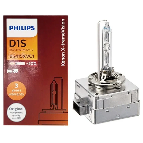 Philips лампа ксенон philips xenon x-tremevision, d1s 4800k, 35w, коробка, 1 шт 85415xvc1