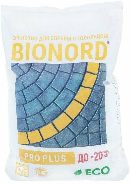 Антигололедный реагент Bionord Pro Plus 23 кг - фотография № 1