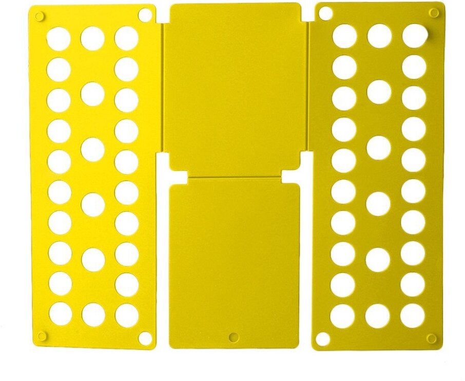Рамка для складывания взрослой одежды CLOTHES FOLDER, 67х59 см цвет желтый - фотография № 1