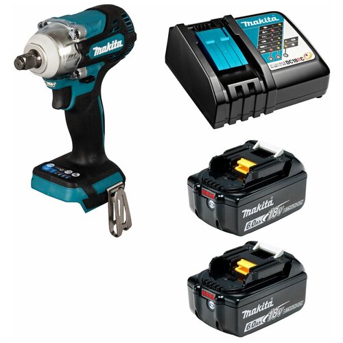 Гайковерт аккумуляторный 18В 330Нм - 12 Makita DTW300 Li-Ion 2x6Ач зу DTW300RGE 4947000₽