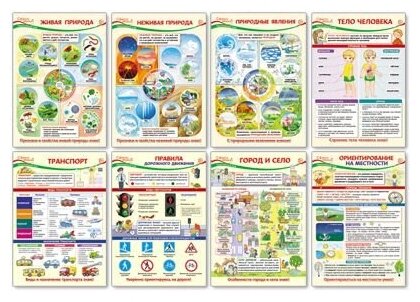Сфера ТЦ издательство Комплект плакатов А3. Образовательные плакаты по окружающему миру для 2 класса