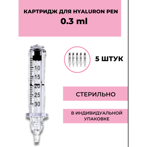 Сменный картридж для Hyaluron Pen 0,3 мл / 5 шт