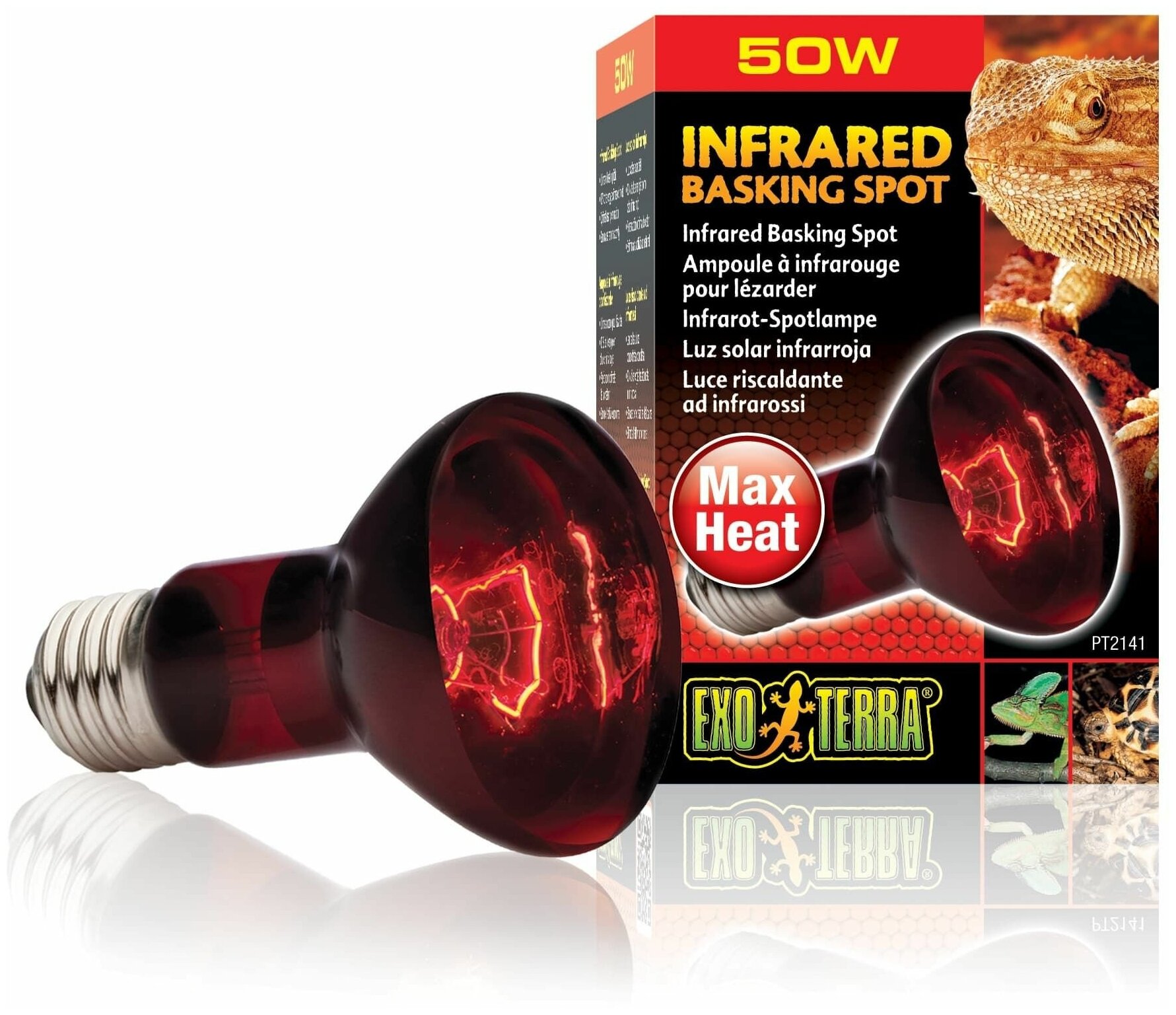 Террариумная инфракрасная лампа Hagen ExoTerra Infrared Basking Spot 50 Вт