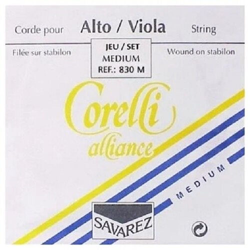 SAVAREZ 830M Струны для альта Corelli Alliance Medium струны для скрипки corelli 800ml alliance vivage medium light