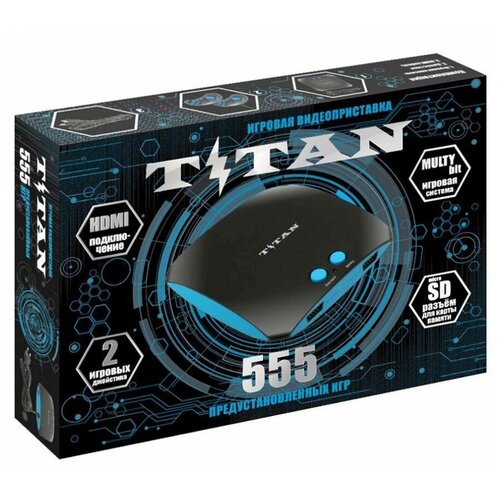 Игровая приставка SEGA Magistr Titan (555 встроенных игр) (SD до 32 ГБ) черный игровая консоль sega magistr titan 2 400 встроенных игр