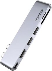 Адаптер UGREEN CM380 (80856) USB-C Multifunction Adapter серый