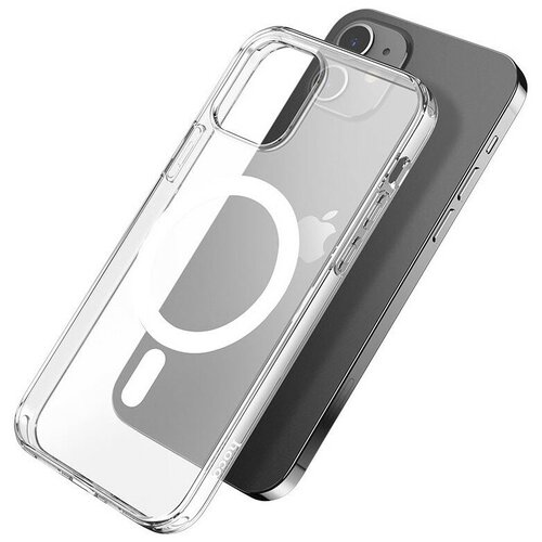 Чехол-накладка для iPhone 12/12 Pro HOCO Magnetic protective прозрачный