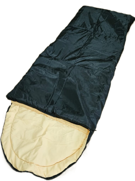 Спальный мешок "Аляска"/ "ALASKA" BalMax econom до-7 °C, черный, молния с левой стороны
