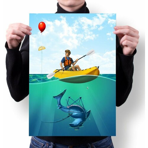 Плакат MIGOM А1 Принт Рыбалка - 6