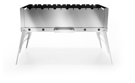 Мангал складной Grillux Optimus Plus Stainless ВЗР2197, 590х345х288мм, нержавеющая сталь - фотография № 3