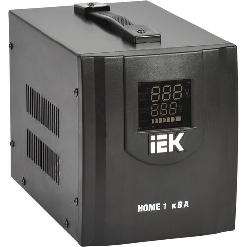 Стабилизатор напряжения IEK Home 1кВА однофазный черный (IVS20-1-01000)