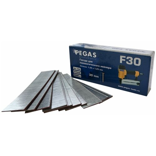 pegas pneumatic гвозди отделочные f30 длина 30мм уп 5000 шт 1205 Pegas pneumatic Гвозди отделочные F30 длина 30мм уп. 5000 шт. 1205