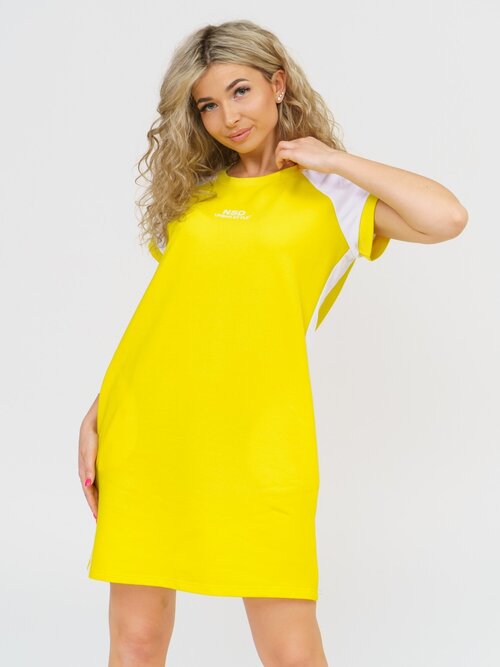 Платье NSD-STYLE, размер 56, желтый
