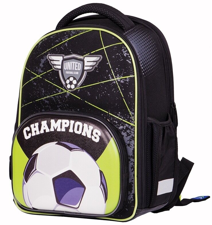 Ранец школьный (рюкзак) Berlingo Profi "Football club", 36х28х18 см, 4 кармана, анатомическая спинка (RU05409)