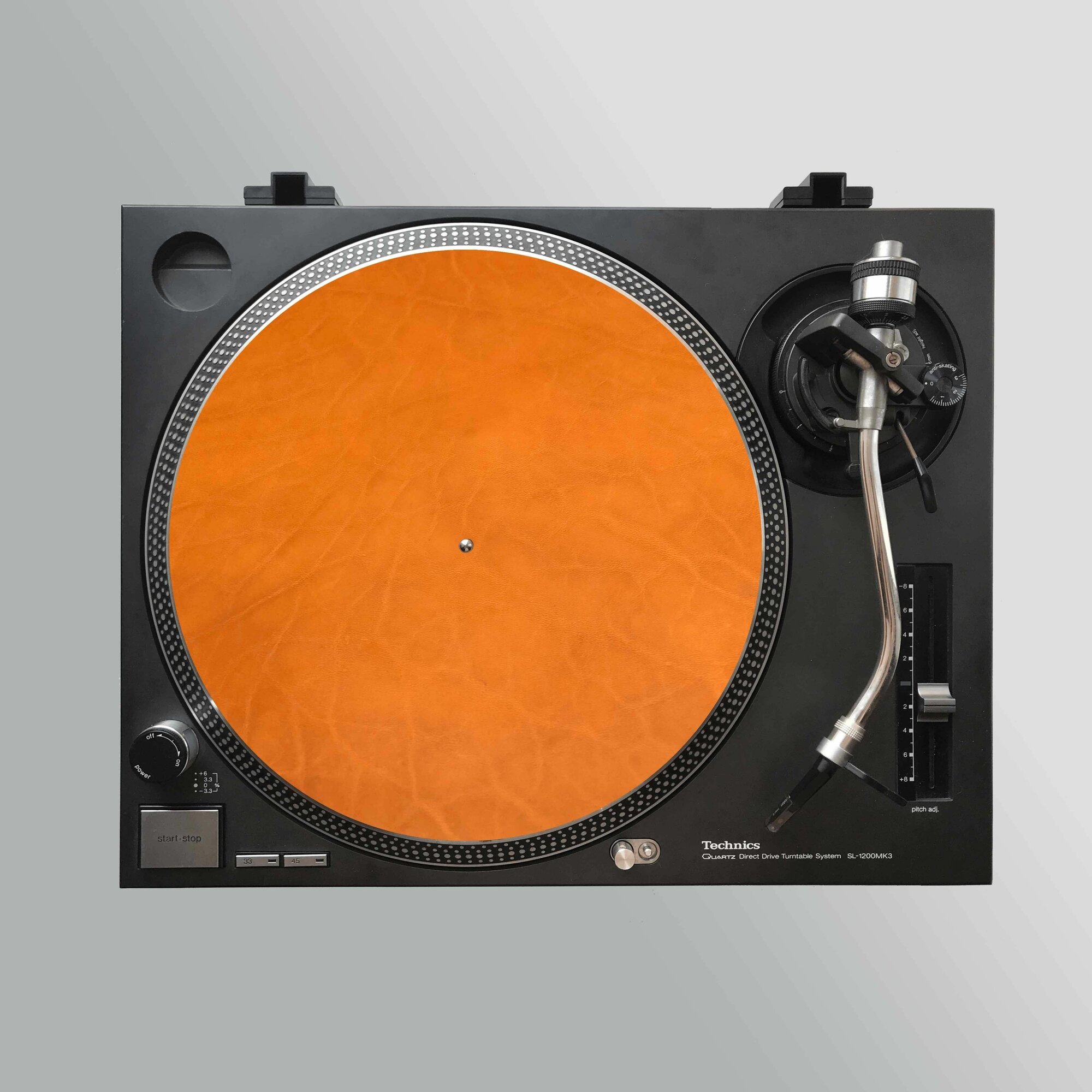 Кожаный мат для винилового проигрывателя / слипмат из кожи / slipmat 295мм