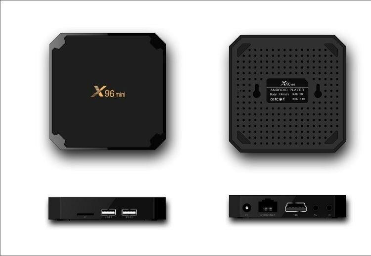 Андроид ТВ приставка X96mini 1GB+8GB S905W Android 71 WiFi 24