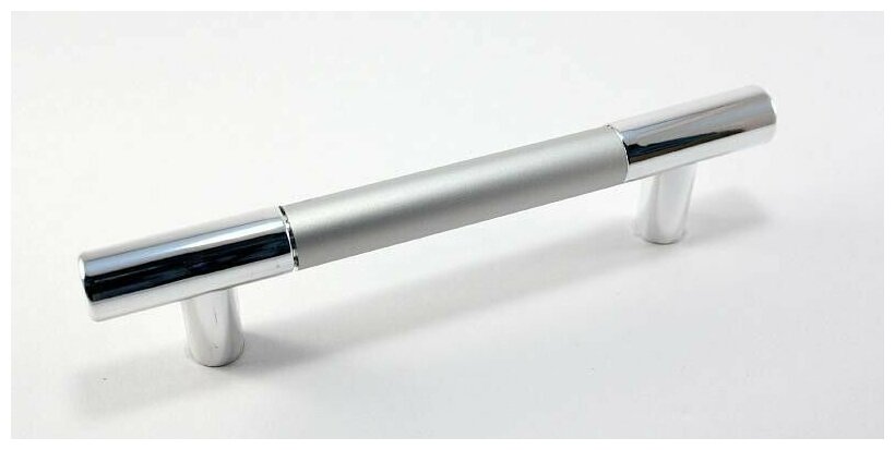 Ручка мебельная С15 (128мм) хром металлик - 2 шт.