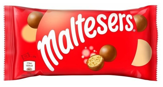 Шоколадные конфеты Maltesers (Великобритания), 37 г (3 шт) - фотография № 2